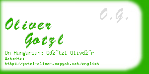 oliver gotzl business card